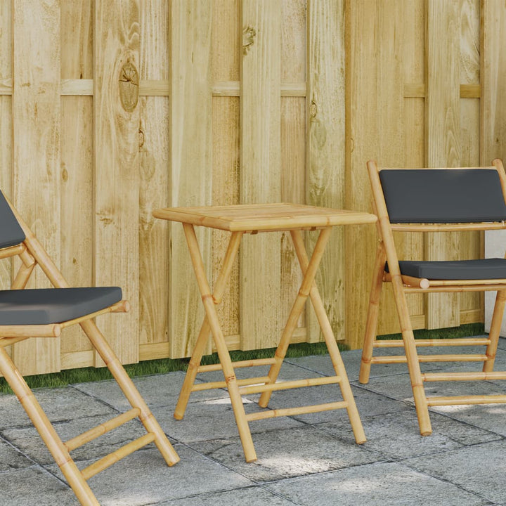 Hopfällbart Trädgårdsbord Ø Bambu