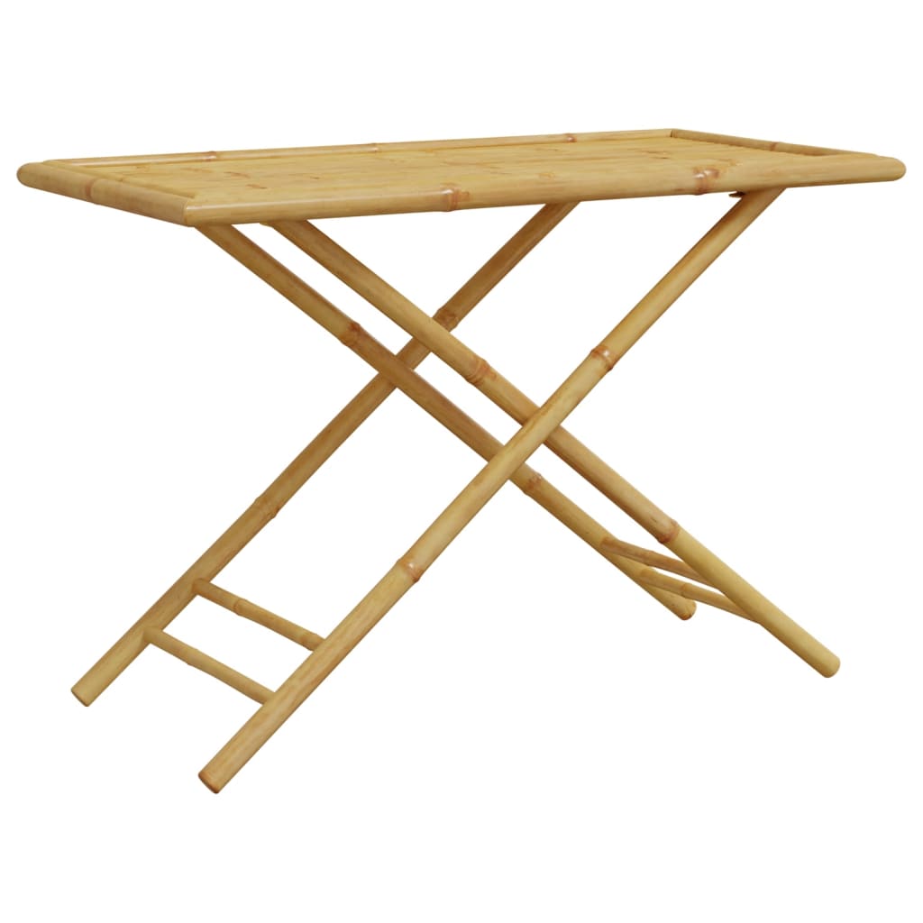 Hopfällbart Trädgårdsbord 110X55X75 Cm Bambu