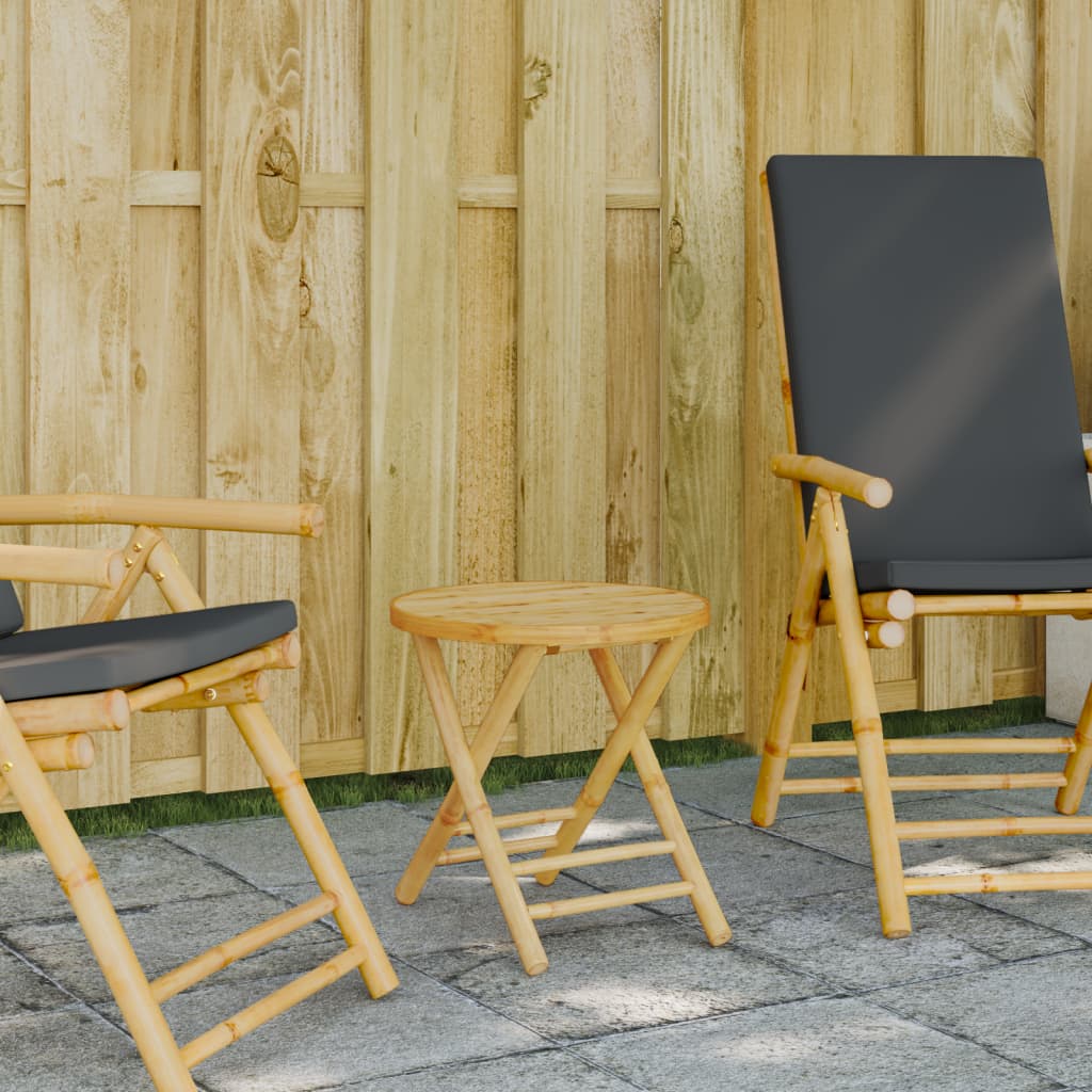 Hopfällbart Trädgårdsbord Ø Bambu