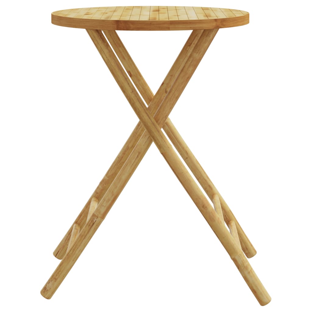 Hopfällbart Trädgårdsbord Ø Bambu