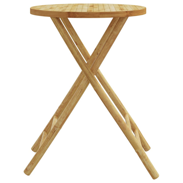 Hopfällbart Trädgårdsbord Ø Bambu