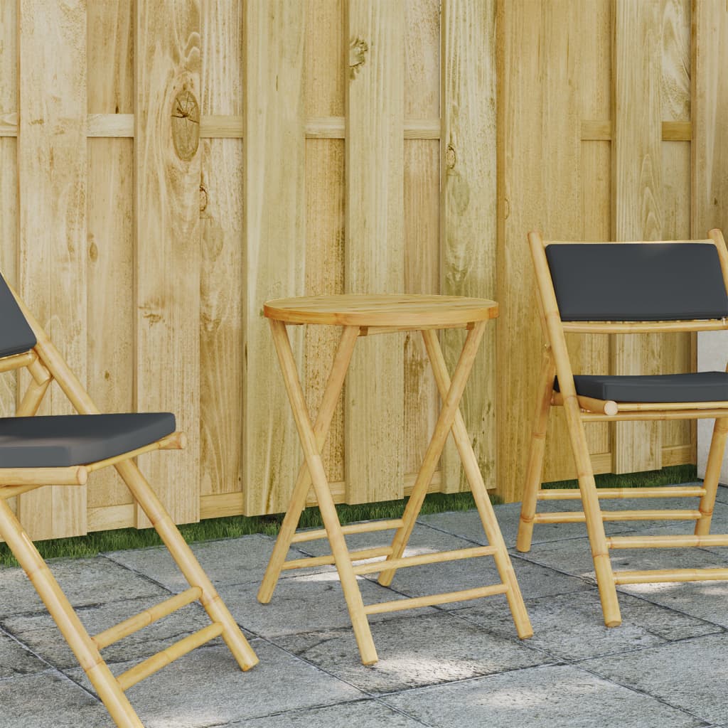 Hopfällbart Trädgårdsbord Ø Bambu