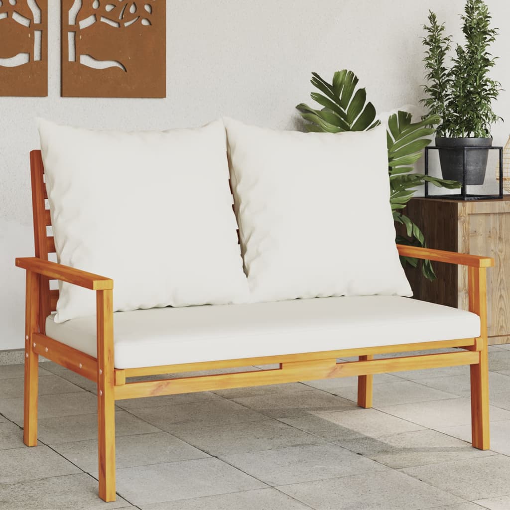 Trädgårds 2 Delar Med Dyna Massivt Akaciaträ