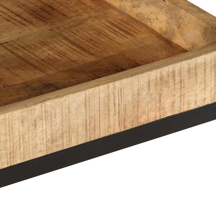 Sidobord Brun 35 X 35 X 45 Cm Massivt Mangoträ