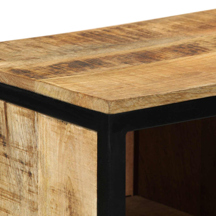 Skoskåp 50 X 30 X 110 Cm Massivt Mangoträ Brun