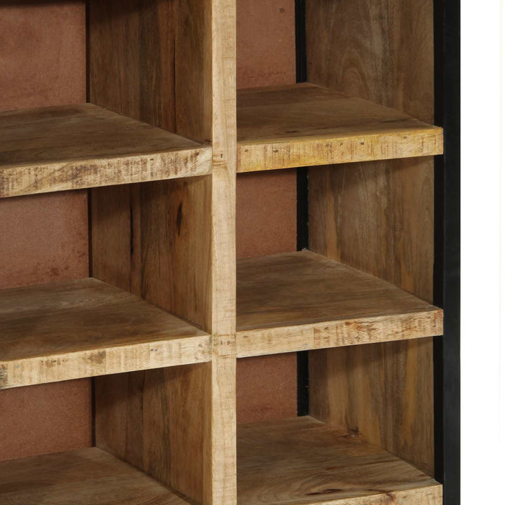 Skoskåp 50 X 30 X 110 Cm Massivt Mangoträ Brun
