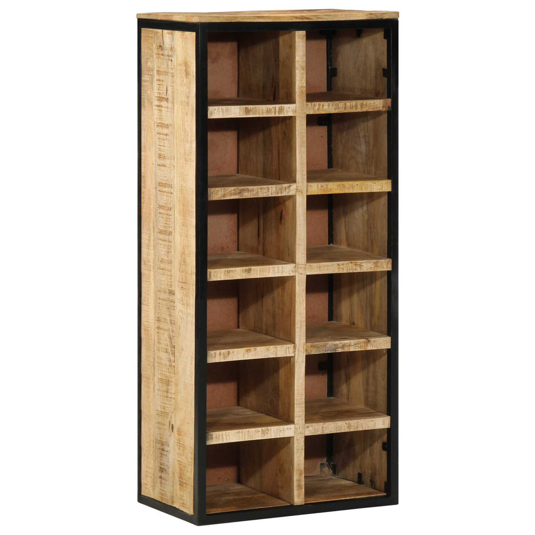 Skoskåp 50 X 30 X 110 Cm Massivt Mangoträ Brun