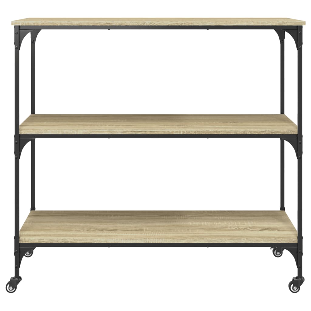 Köksvagn Sonoma-Ek 102X50X95 Cm Konstruerat Trä