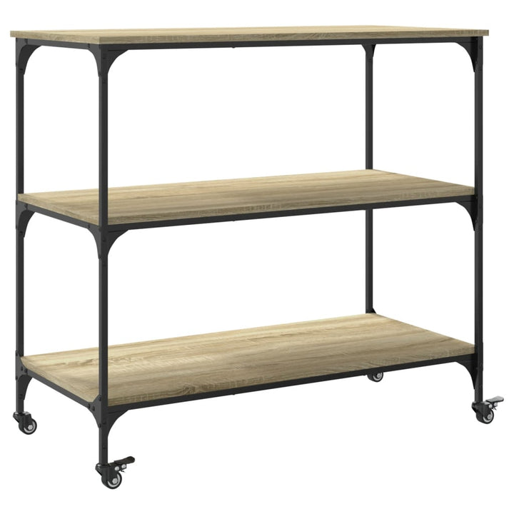 Köksvagn Sonoma-Ek 102X50X95 Cm Konstruerat Trä