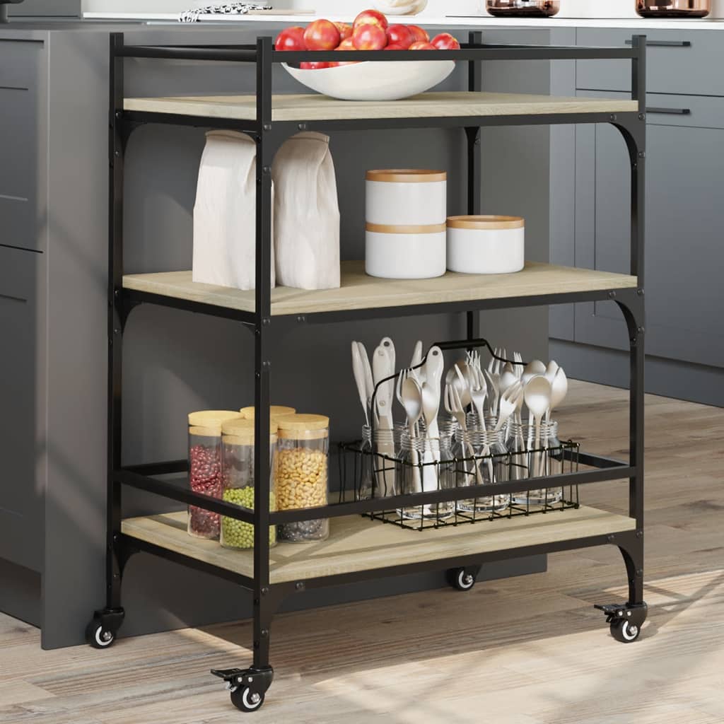 Köksvagn 65X40X86,5 Cm Konstruerat Trä