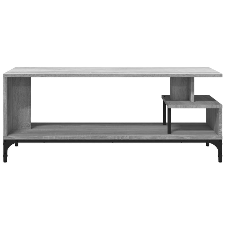 Tv-Bänk 102X40X41 Cm Trä Pulverlackerat Stål