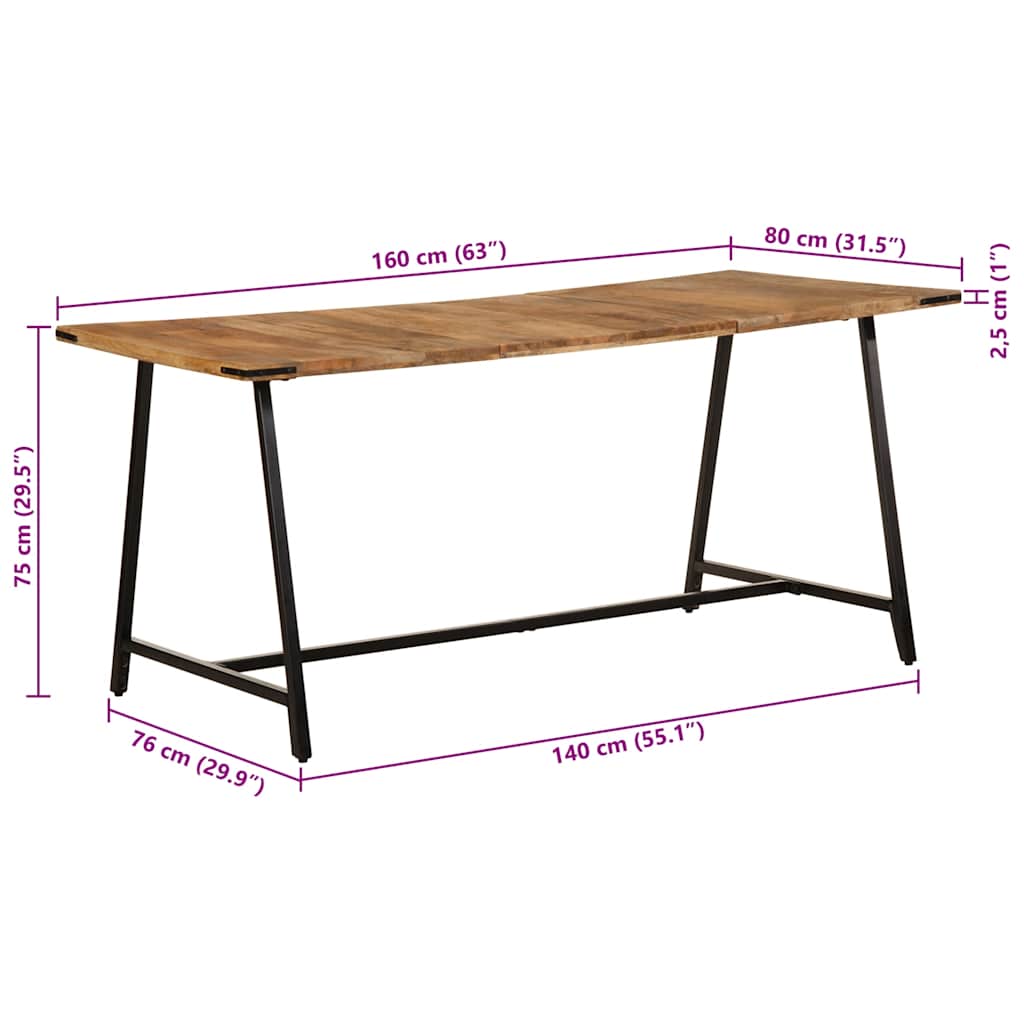 Matbord Massivt Mangoträ