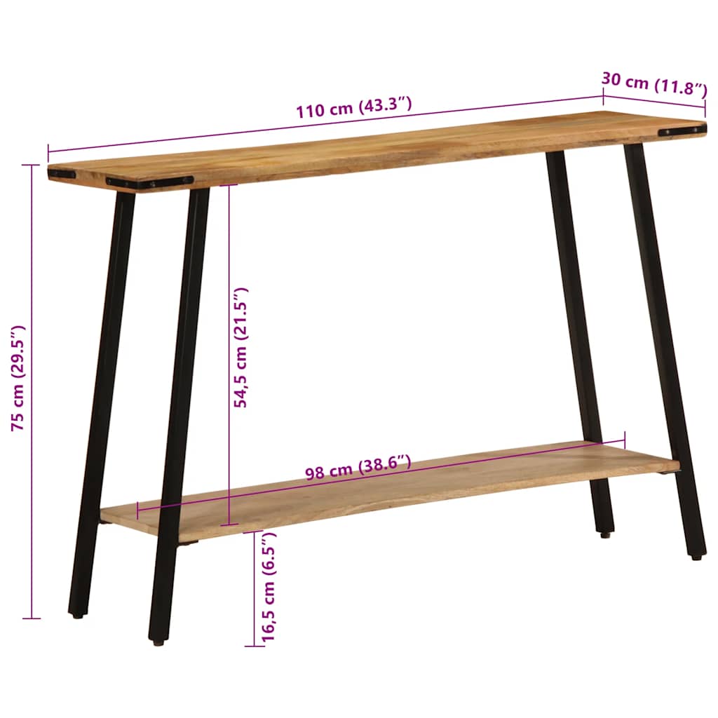 Konsolbord Massivt Mangoträ