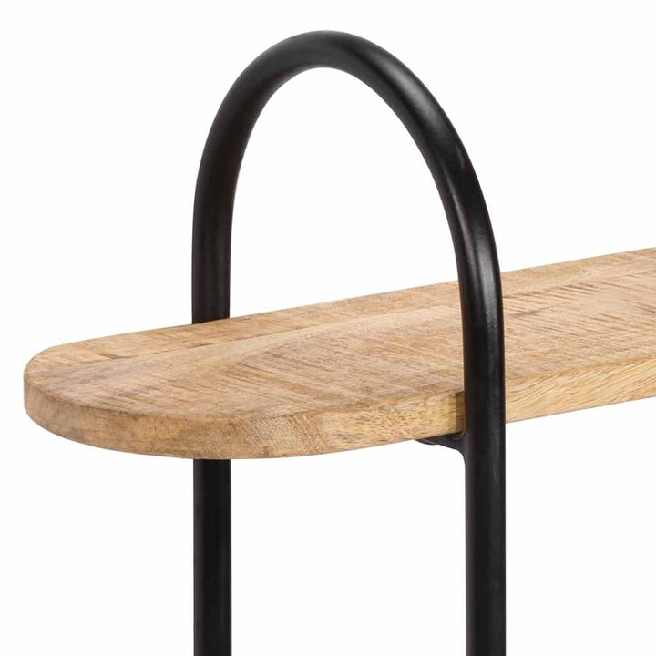 Vägghylla 90X20X116,5 Cm Mango Massivt Grovt Trä