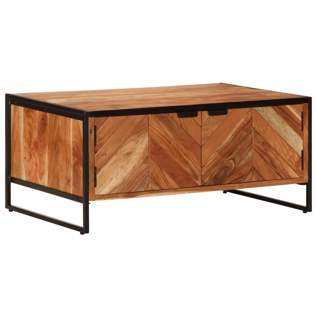 Soffbord 90X55X40 Cm Massivt Akaciaträ