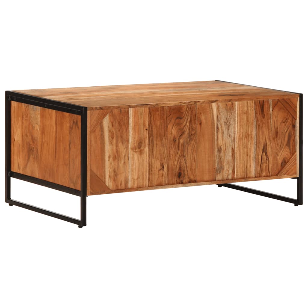 Soffbord 90X55X40 Cm Massivt Akaciaträ