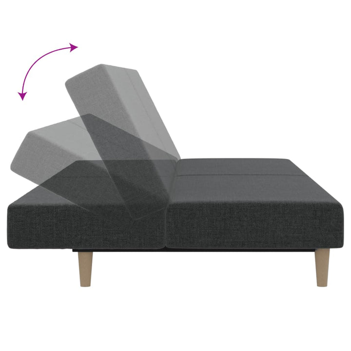Bäddsoffa 2-Sits Tyg