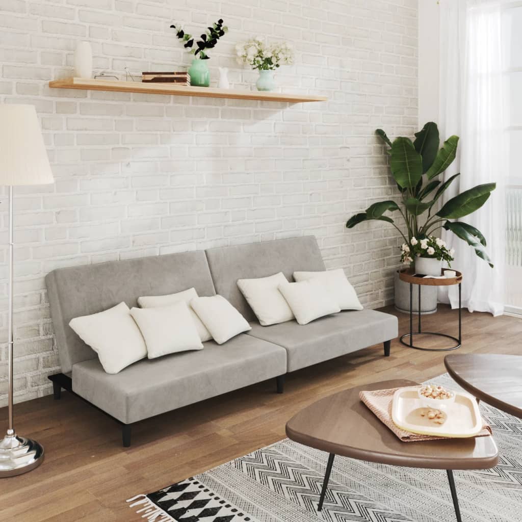 Bäddsoffa 2-Sits Sammet