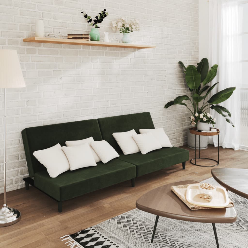 Bäddsoffa 2-Sits Sammet