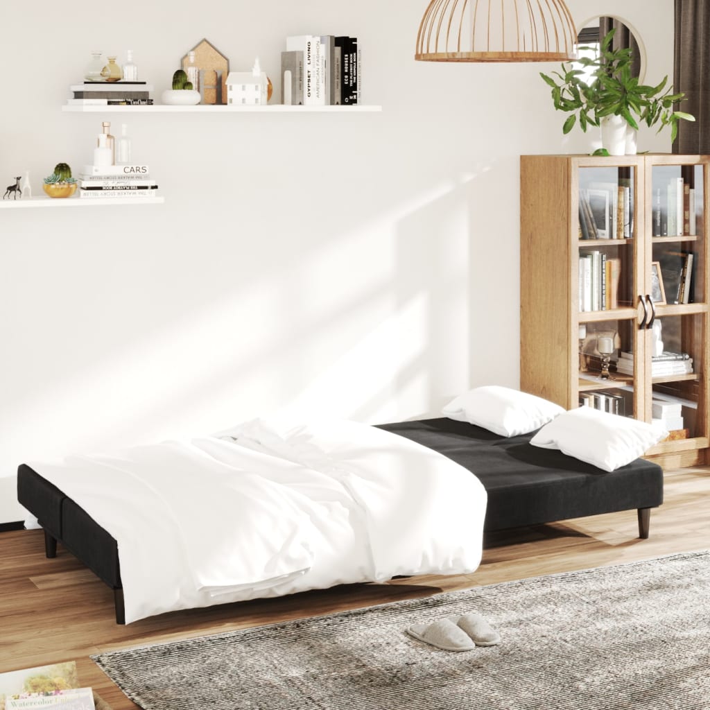 Bäddsoffa 2-Sits Sammet