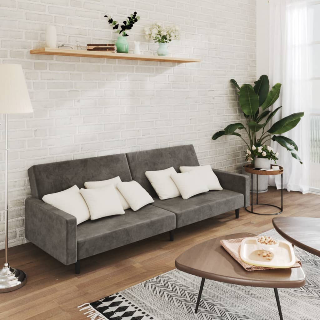 Bäddsoffa 2-Sits Sammet