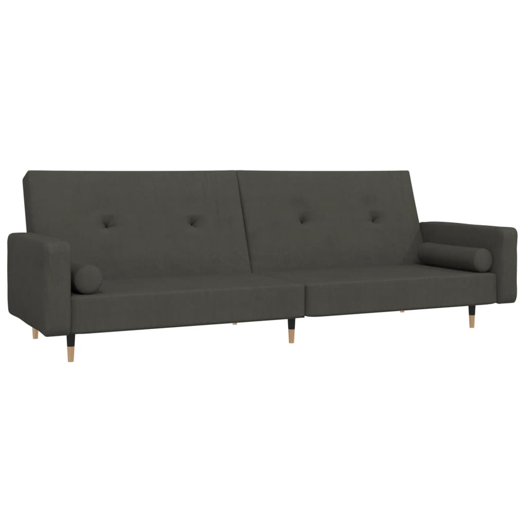 Bäddsoffa 2-Sits Med Två Kuddar Sammet
