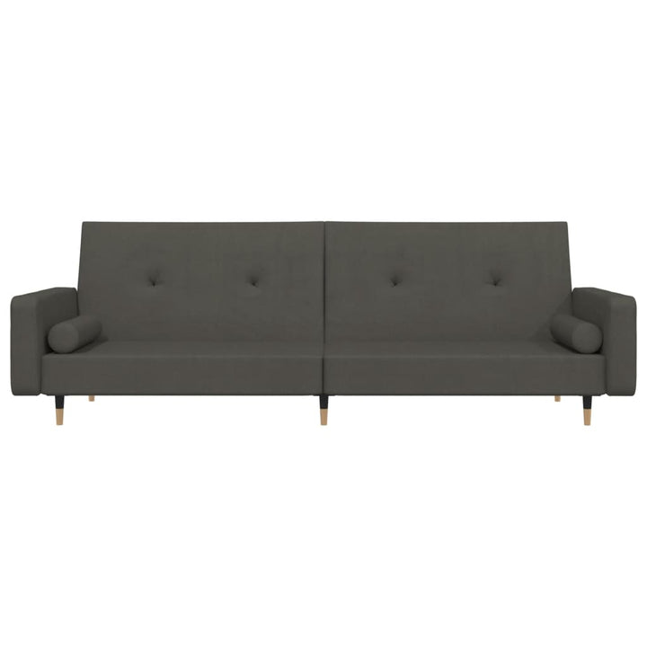 Bäddsoffa 2-Sits Med Två Kuddar Sammet