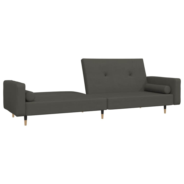Bäddsoffa 2-Sits Med Två Kuddar Sammet