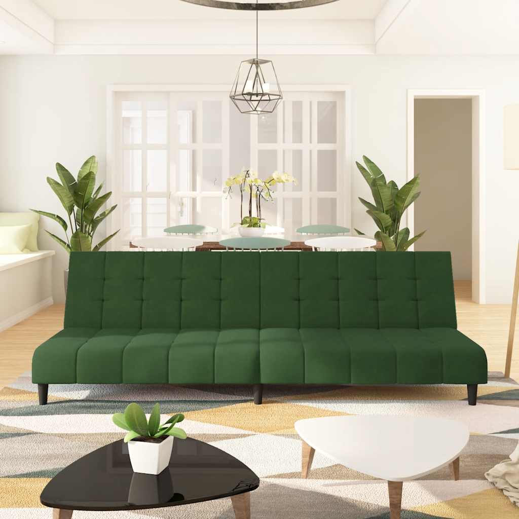 Bäddsoffa 2-Sits Sammet