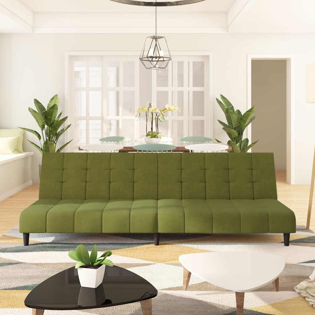 Bäddsoffa 2-Sits Sammet