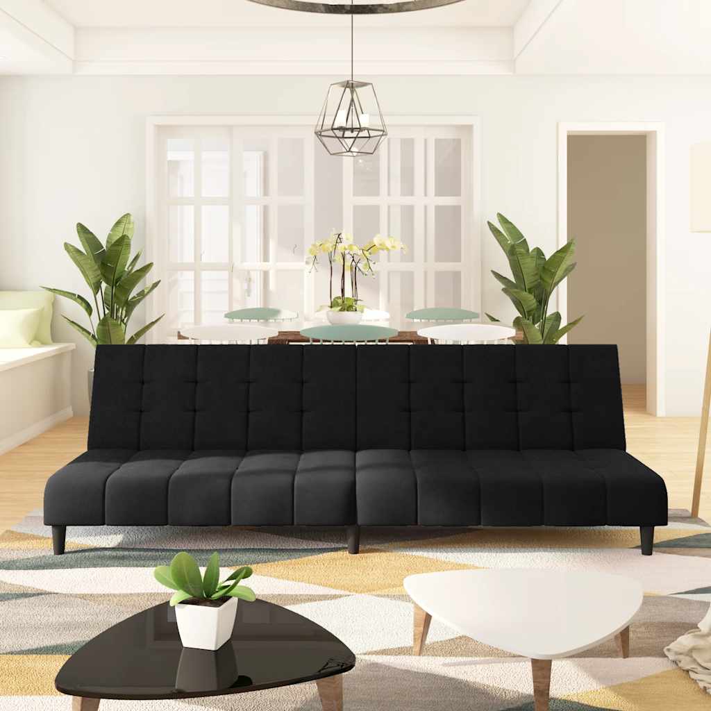 Bäddsoffa 2-Sits Sammet