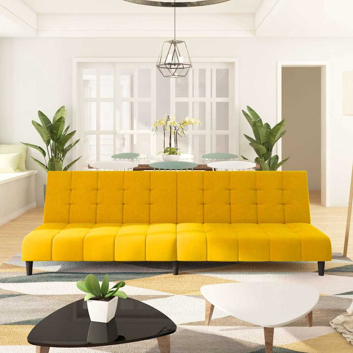 Bäddsoffa 2-Sits Sammet