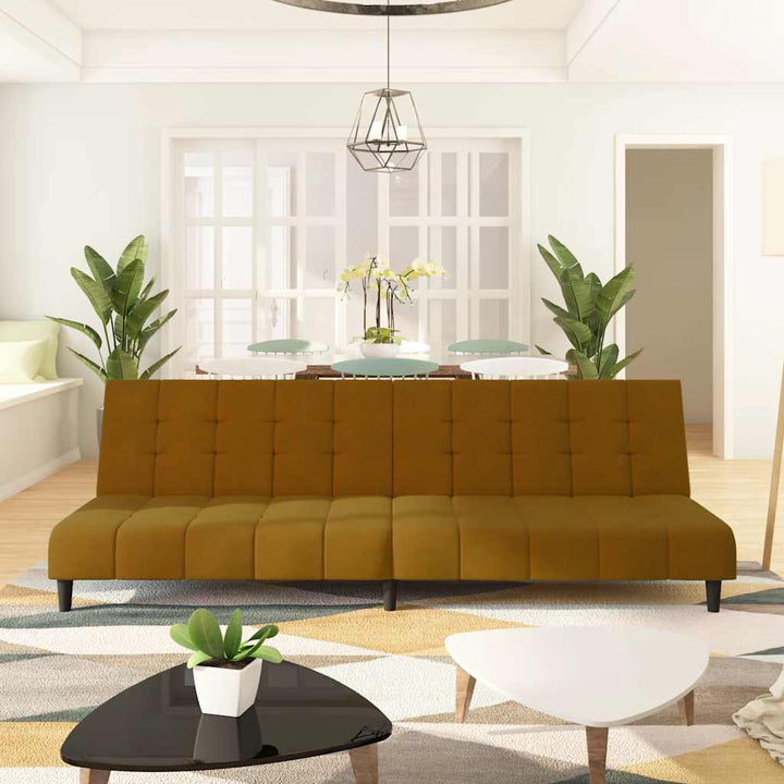 Bäddsoffa 2-Sits Sammet