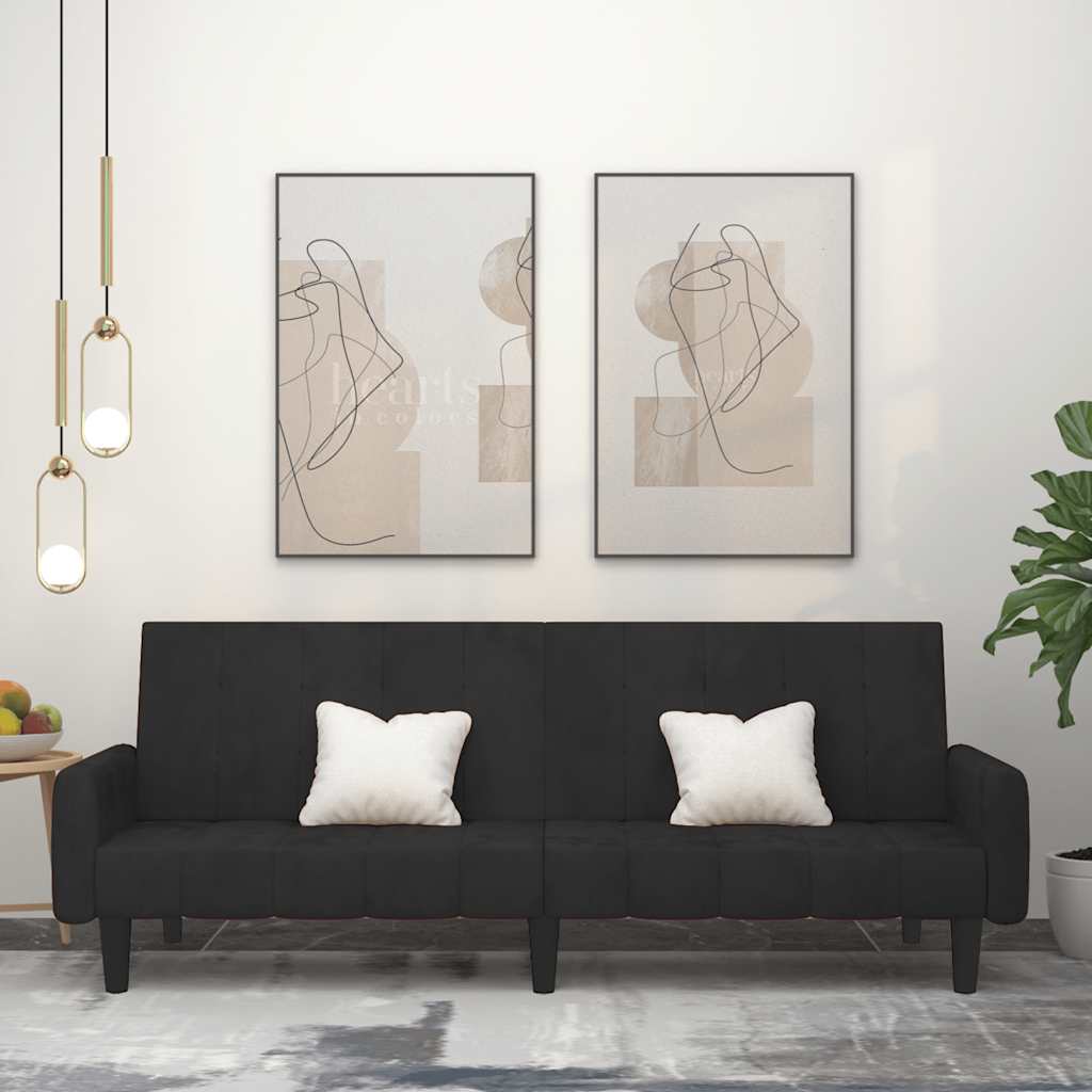 Bäddsoffa 2-Sits Sammet