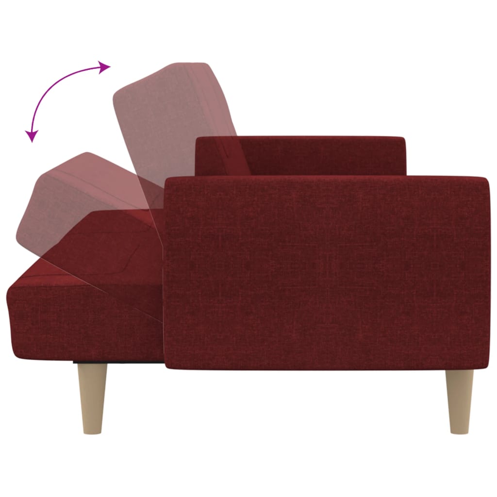Bäddsoffa 2-Sits Tyg