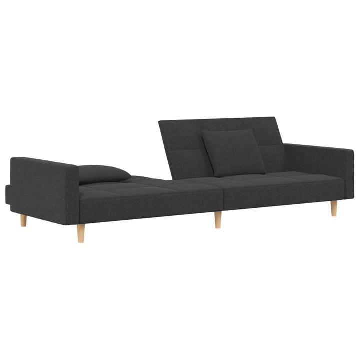 Bäddsoffa 2-Sits Med Två Kuddar Tyg