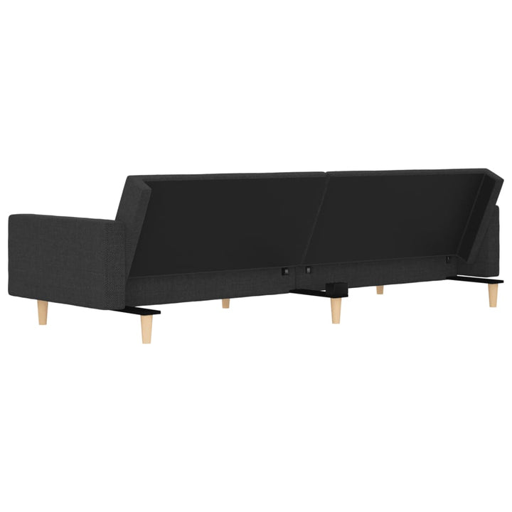 Bäddsoffa 2-Sits Med Två Kuddar Tyg