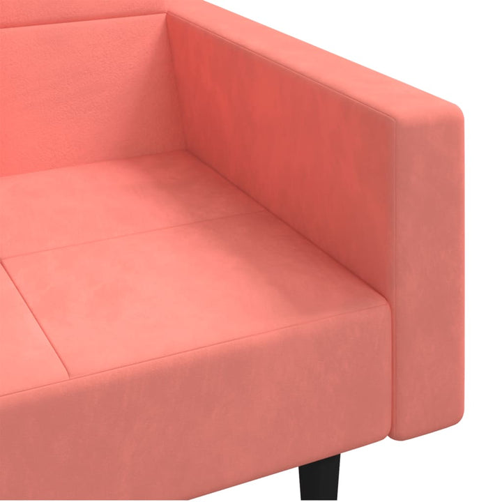 Bäddsoffa 2-Sits Med Två Kuddar Sammet