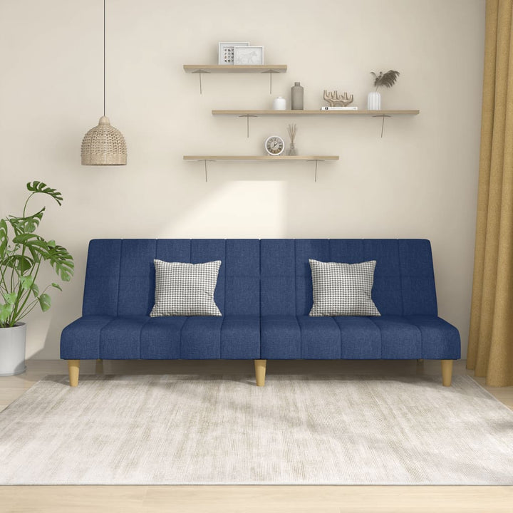Bäddsoffa 2-Sits Gräddvit Tyg