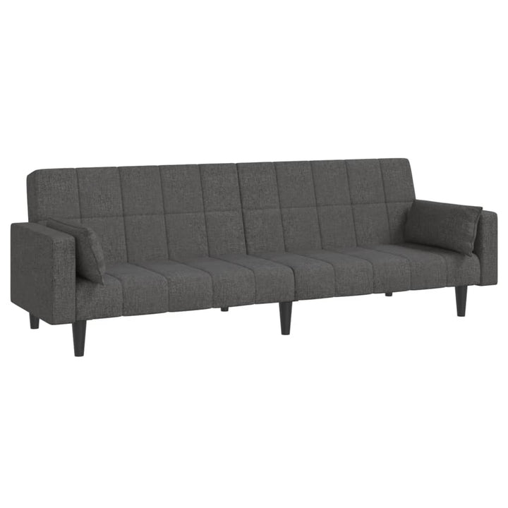 Bäddsoffa 2-Sits Med Två Kuddar Tyg