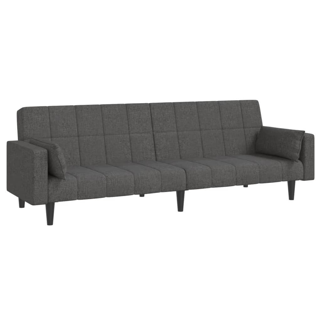 Bäddsoffa 2-Sits Med Två Kuddar Tyg