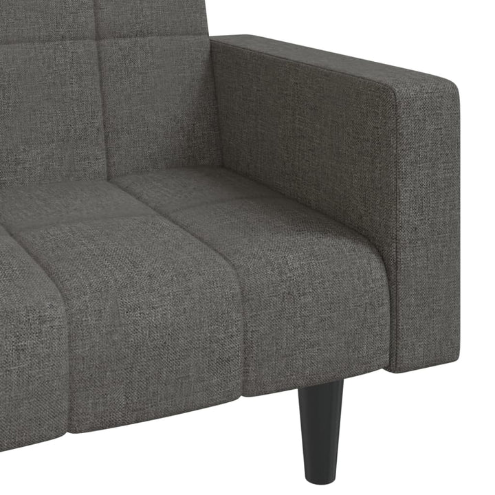 Bäddsoffa 2-Sits Med Två Kuddar Tyg