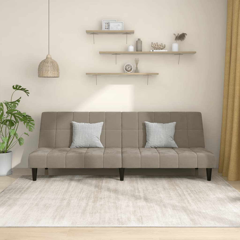 Bäddsoffa 2-Sits Sammet