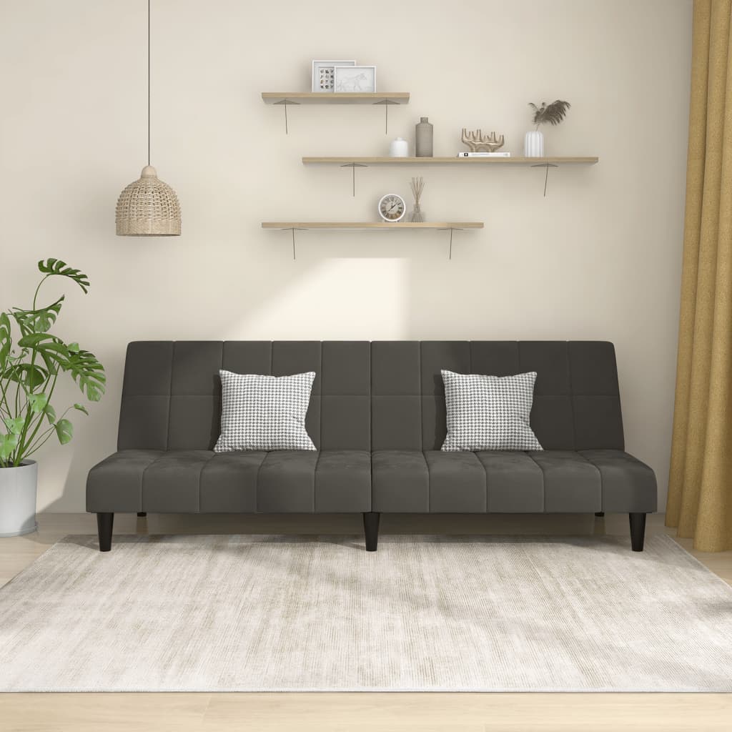 Bäddsoffa 2-Sits Sammet