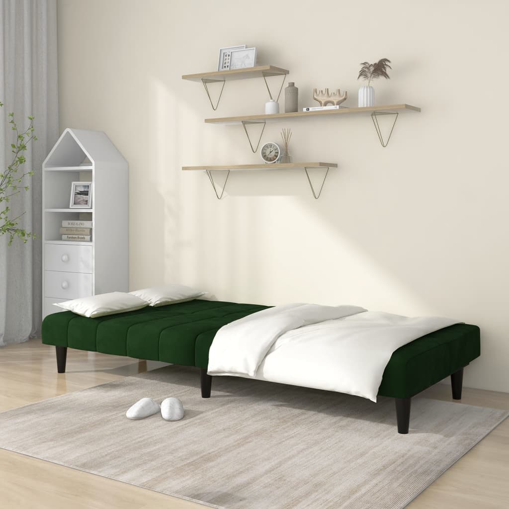Bäddsoffa 2-Sits Sammet