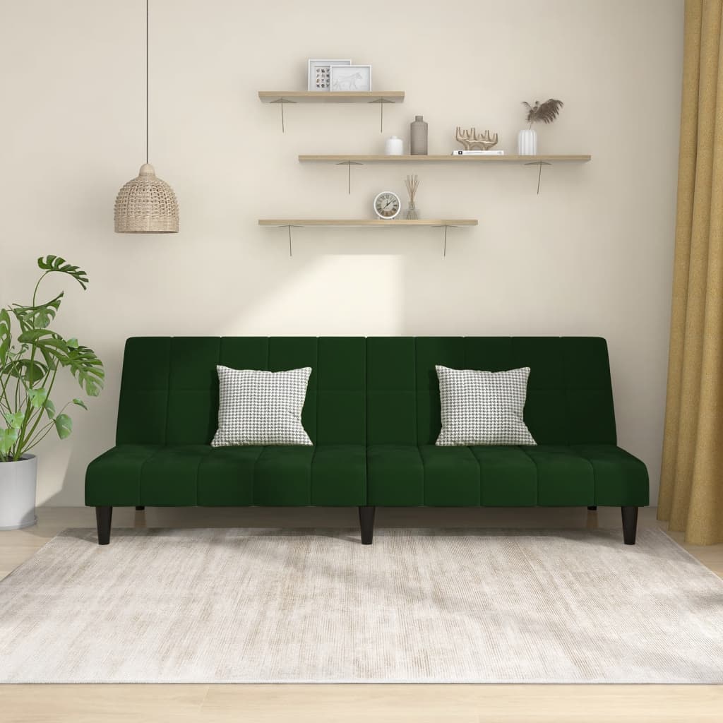 Bäddsoffa 2-Sits Sammet