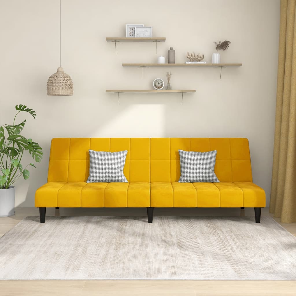Bäddsoffa 2-Sits Sammet