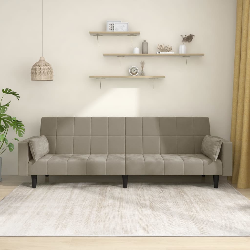 Bäddsoffa 2-Sits Sammet
