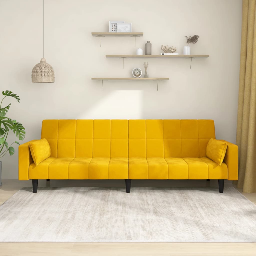 Bäddsoffa 2-Sits Sammet