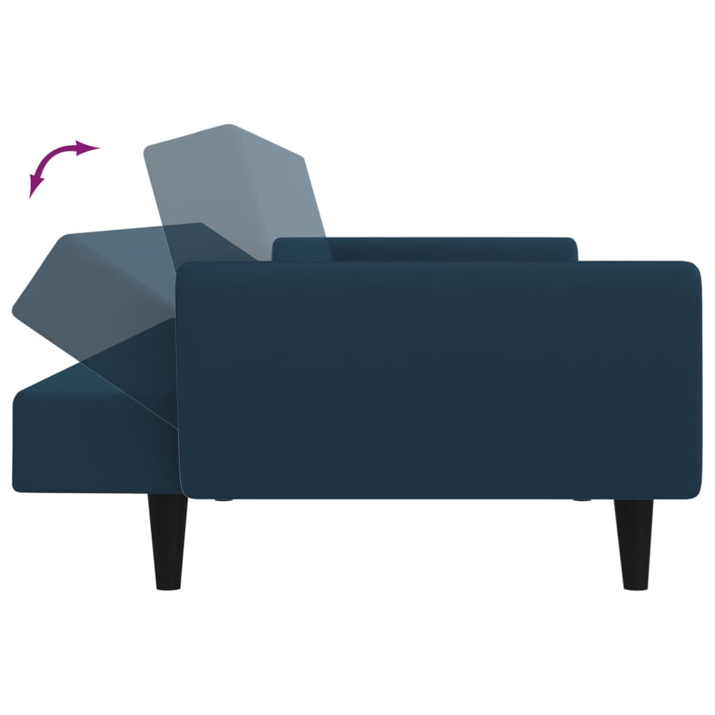 Bäddsoffa 2-Sits Sammet
